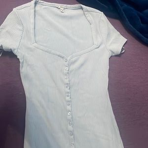 Mid-length baby blue Guess dress